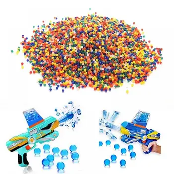 100/500 бр/пакет Интересни Кристални почвени гидрогелевые гел полимерни водни мъниста Цвете за декорация Полимерни отглеждане на водни топки