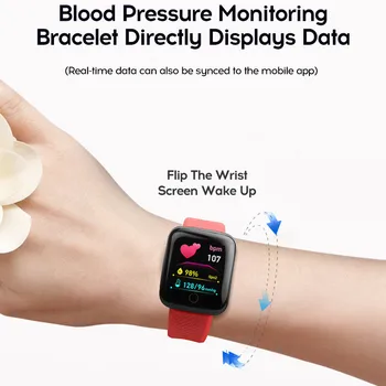 116 Плюс Смарт Гривна Спортен Bluetooth Smartband Наблюдение На Сърдечната Честота, Умни Часовници D13 Смарт Гривна Със Сензорен Екран Smartwatch