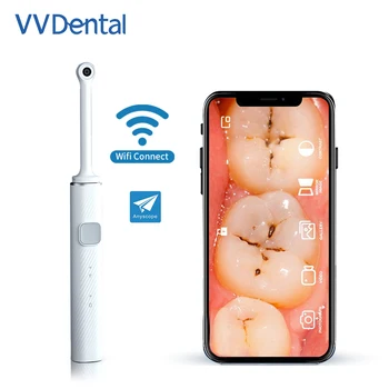 2021 VVDental Ново Записване е 3-Мегапикселова Стоматологична камера, Безжична WIFI се Свързва с 8 бр. светодиодни Лампи Стоматологичен Преглед Инструменти за грижа за устната Кухина