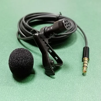 3,5 мм Скоба за Микрофон Вратовръзка Яка Жица 3 м за Мобилен Телефон, за да Говорите на Лекции Със Скоба Скоба за Гласов Аудио Микрофон с Ревери