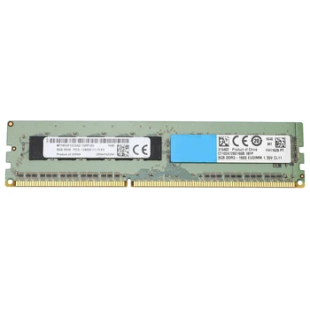 8 GB Оперативна памет 2RX8 1,35 В DDR3 PC3L-12800E 1600 Mhz 240 Пин ECC Небуферизованная оперативна памет за Сървър, работна станция