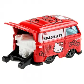 Hot Wheels Kool Kombi Red Limited Edition Hello Kitty 1:64 мащаба на превозни средства Кола Играчки за Деца, Подарък 38/250