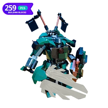 Moc Wing Рицарски Робот-робот Класически Филми Строителни Блокове Съберат Модел MOC-124685 Робот-Робот Оръжия Тухлена Детска Играчка Подарък