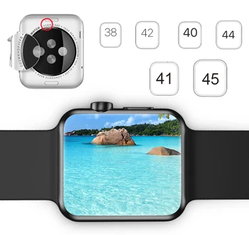 Qwerty на цял екран Защитно фолио за Apple Watch Серия 7 6 SE 5 4 за Iwatch 45 мм 41 мм 42 мм 40 мм 38 мм Прозрачна Мека филм Аксесоари за Часовници