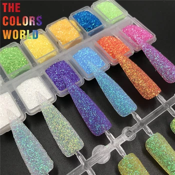 TCT-583 Cosmetic Grade Rainbow Glitter Nail нокти дизайн светлинен uñas Tattoo Tumbler Crafts САМ Manicure Festival Accessories