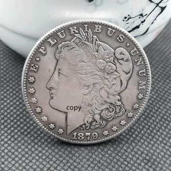 Безплатна доставка на Стоки от САЩ 1878-1921 Години Морган 28 бр. Монета Долар УКРАШЕНИЕ Титуляр със сребърно покритие Копия на Монети