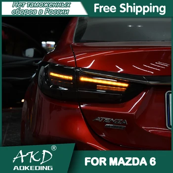 За Atenza Mazda 6 2013-2018 Задна светлина Led Фарове и светлини DRL Дневни Ходова Светлина Тунинг Аксесоари за Автомобили Atenza Задни Светлини
