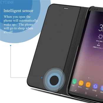 Луксозен магнитен умен огледален калъф с панти капак за телефон OnePlus 8 9 Pro 6 6T 8T Nord 2 7 7T Pro