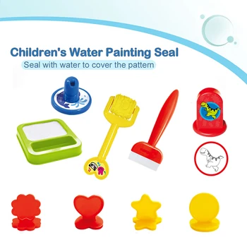 Магическа Водна Дъска За Рисуване Пластмаса Мультяшная печат, Печат Инструмент Набор от Играчки Аксесоари За Рисуване с Вода Играчка за Обучение Подарък за Деца
