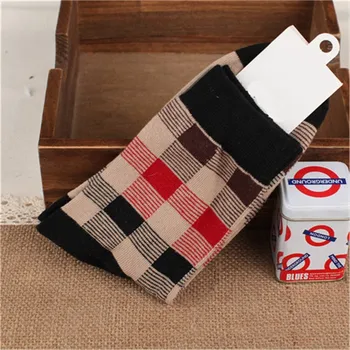 Модерен Мъжки чорапи Памук, 5 чифта/компл., Чорапи в цветна Ивица, Мъжки Чорапи Дишащи с Сутулостью За Парти, Коледен Подарък