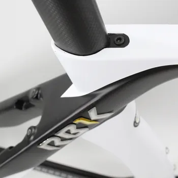 Най-новият бял 700C Състезателни пътен под наем T1100 3K изцяло от въглеродни влакна велосипедна рамка карбоновая вилица + подседельный болт + клип + слушалки V-спирачка Безплатна доставка