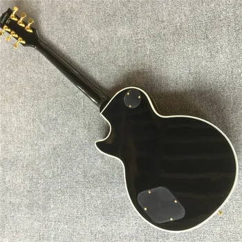 Най-продаваните Custom Shop Black Beauty Електрическа китара с Розов Брачните и Облицовки за Ладов, Звукосниматели Humbucker, Черни китара guitarra