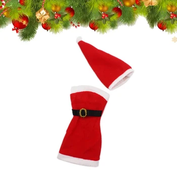 Нов Коледен костюм, дрехи за Барби и Кен, 4 комплекта, опаковане с безплатни подарочными играчки за домашни любимци за Момичета, Коледен подарък 30 см
