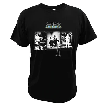 Тениска Genesis-Band, Реколта ежедневни ризи в стил рок групи на 80-те години, Класически върховете Camiseta с албума The Lamb Lies Down On Broadway
