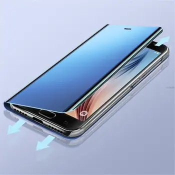 Флип калъф за Xiaomi Redmi Note Poco X3 10 9 9s 11 8 8T 10s M3 11T Pro Max 9А 9В Mi 9T 10T Lite Луксозен Умен Огледален Калъф на Корпуса